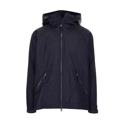 Burberry SS23 Navy Blue Logo Zip-Up Hoodie Jacket 80510081