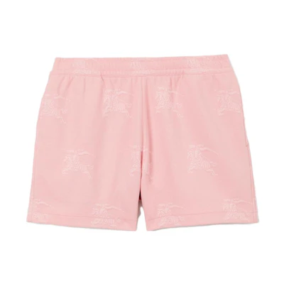 Burberry SS23 Pink Elastic Waist Straight-Fit Casual Shorts. 80712391