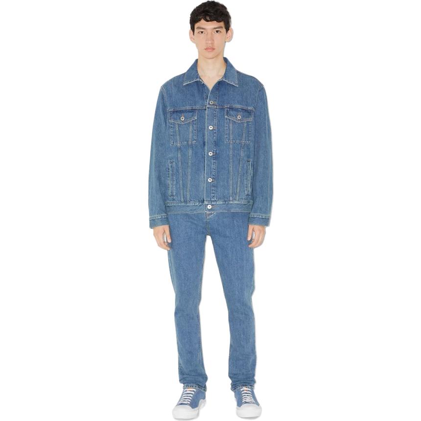 Lookbook Burberry SS23  Slim Fit Straight Denim Jeans in Mid Blue. 80715511