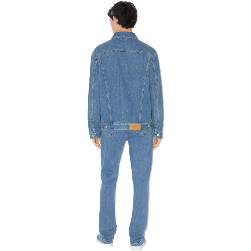 Purchase Burberry SS23  Slim Fit Straight Denim Jeans in Mid Blue. 80715511