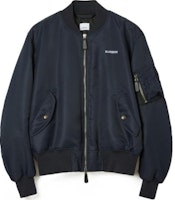 Burberry SS23 Smoked Navy Logo Print Bomber Jacket. 80656321 Burberry SS23 Smoked Navy Logo Print Bomber Jacket. 80656321