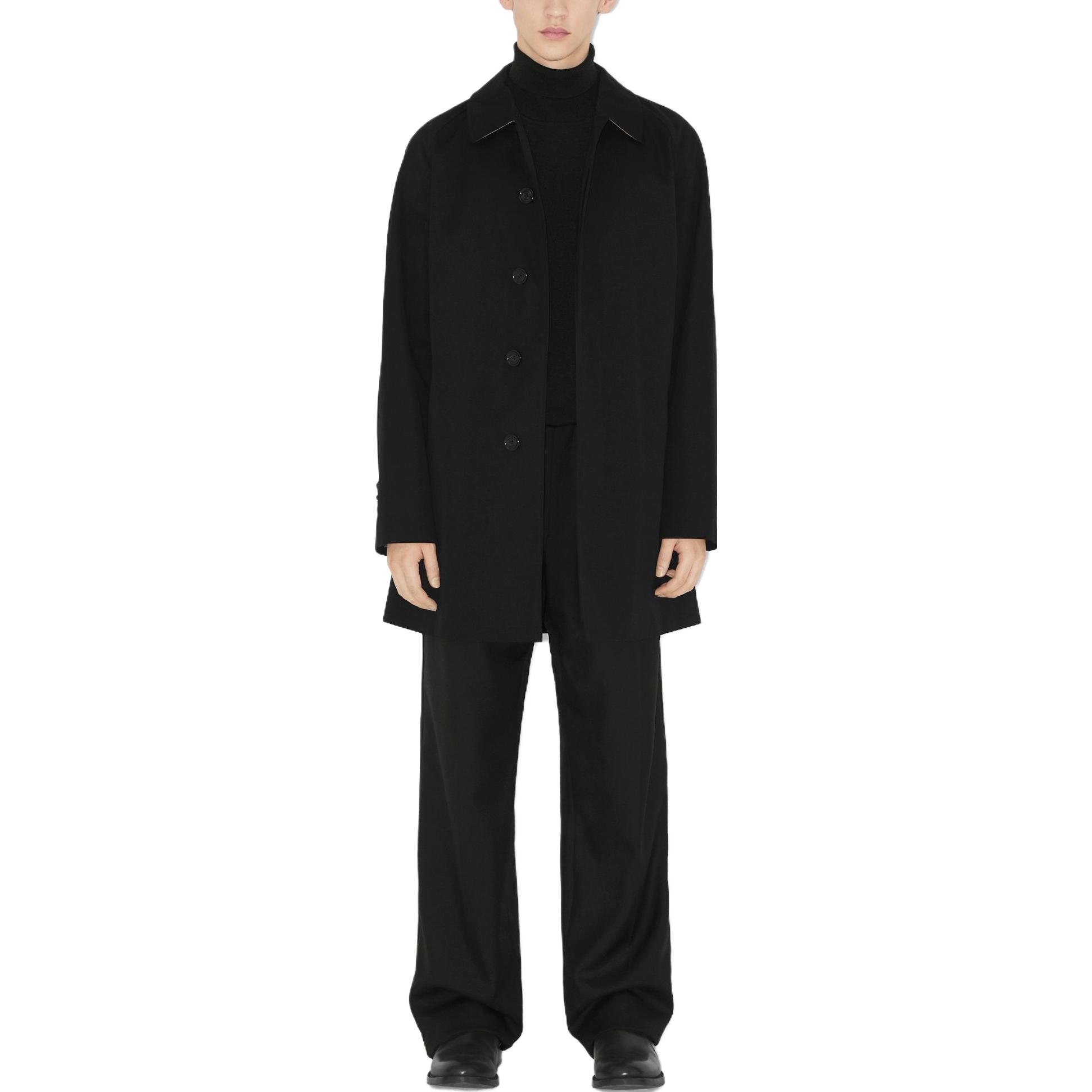 Lookbook 博柏利 SS23 纯黑色宽松版型风衣外套 80647251