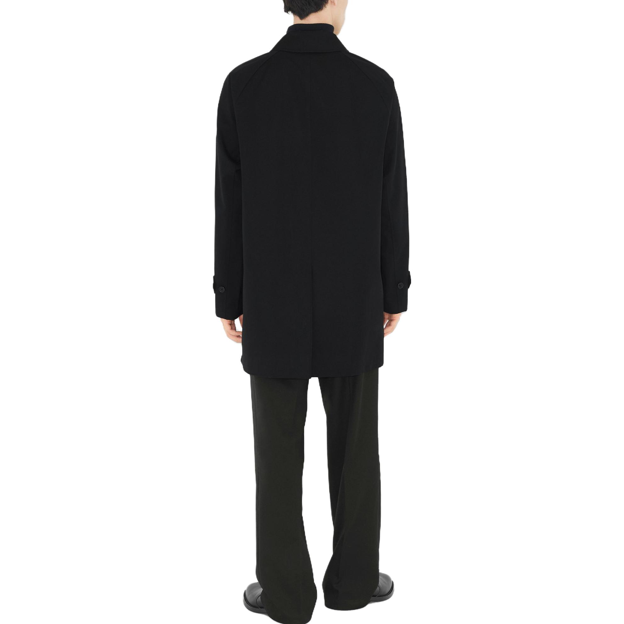 Shop 博柏利 SS23 纯黑色宽松版型风衣外套 80647251