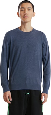 Burberry SS23 Baju Sejuk Jalinan Lengan Panjang Biru Padu 40228251 Sizing Burberry SS23 Baju Sejuk Jalinan Lengan Panjang Biru Padu 40228251