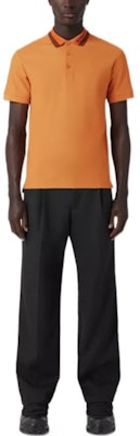 Burberry SS23 Solid Color Button Short Sleeve Polo Shirt Orange 80642041 Lookbook Burberry SS23 Solid Color Button Short Sleeve Polo Shirt Orange 80642041