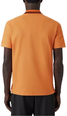 Burberry SS23 Solid Color Button Short Sleeve Polo Shirt Orange 80642041 Shop Burberry SS23 Solid Color Button Short Sleeve Polo Shirt Orange 80642041
