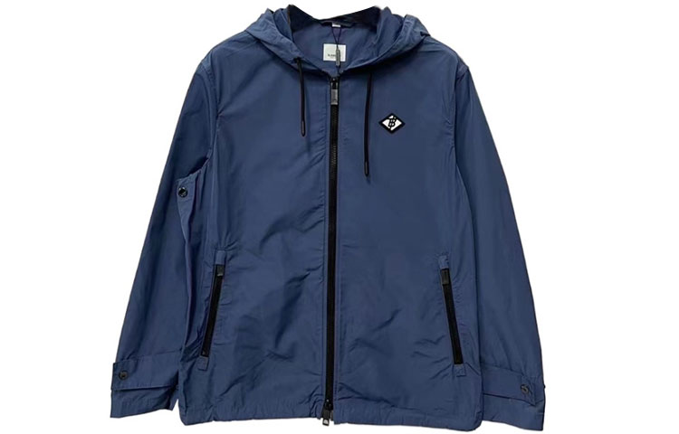 Burberry SS23  Solid Color Casual Sports Hoodie Jacket Blue 80469771