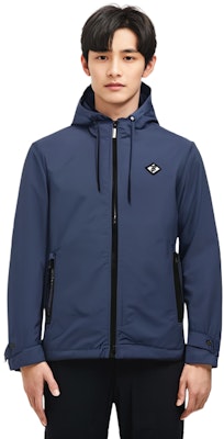 バーバリー SS23 ソリッドカラー カジュアル スポーツ フーディ ジャケット ブルー 80469771 Shop バーバリー SS23 ソリッドカラー カジュアル スポーツ フーディ ジャケット ブルー 80469771