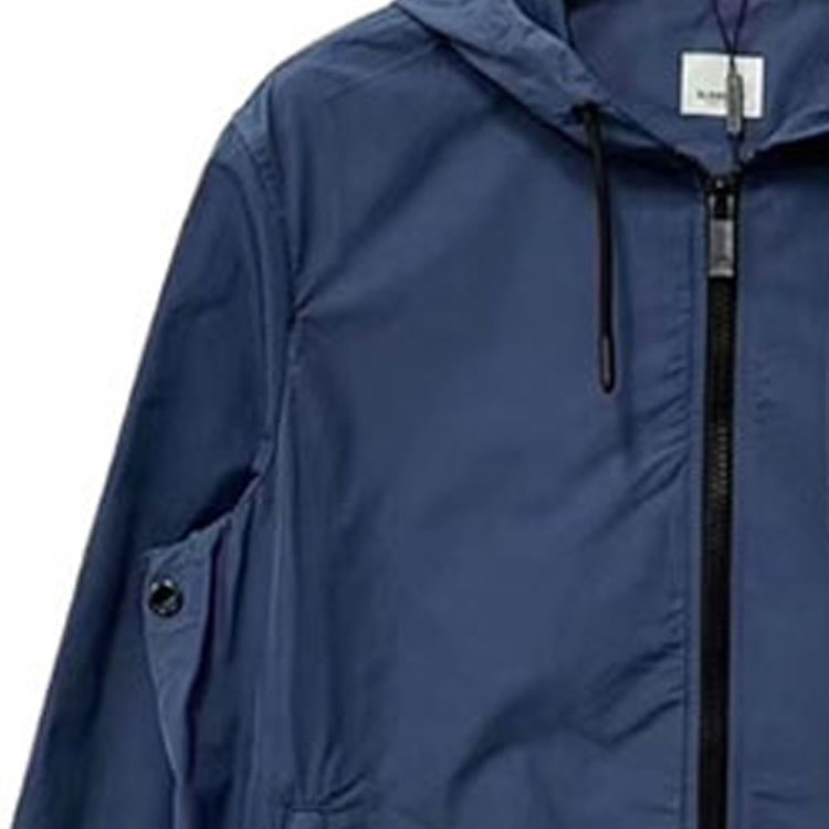 Details for バーバリー SS23 ソリッドカラー カジュアル スポーツ フーディ ジャケット ブルー 80469771