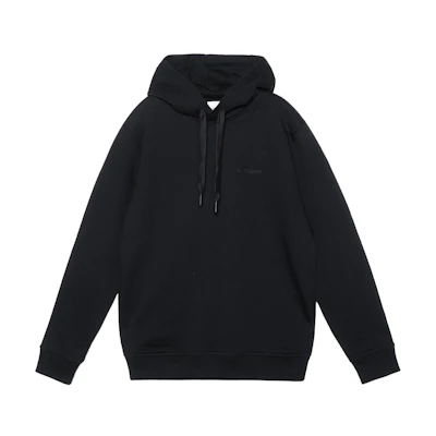 Burberry SS23 Solid Color Hoodie with Drawstring Black 80727131