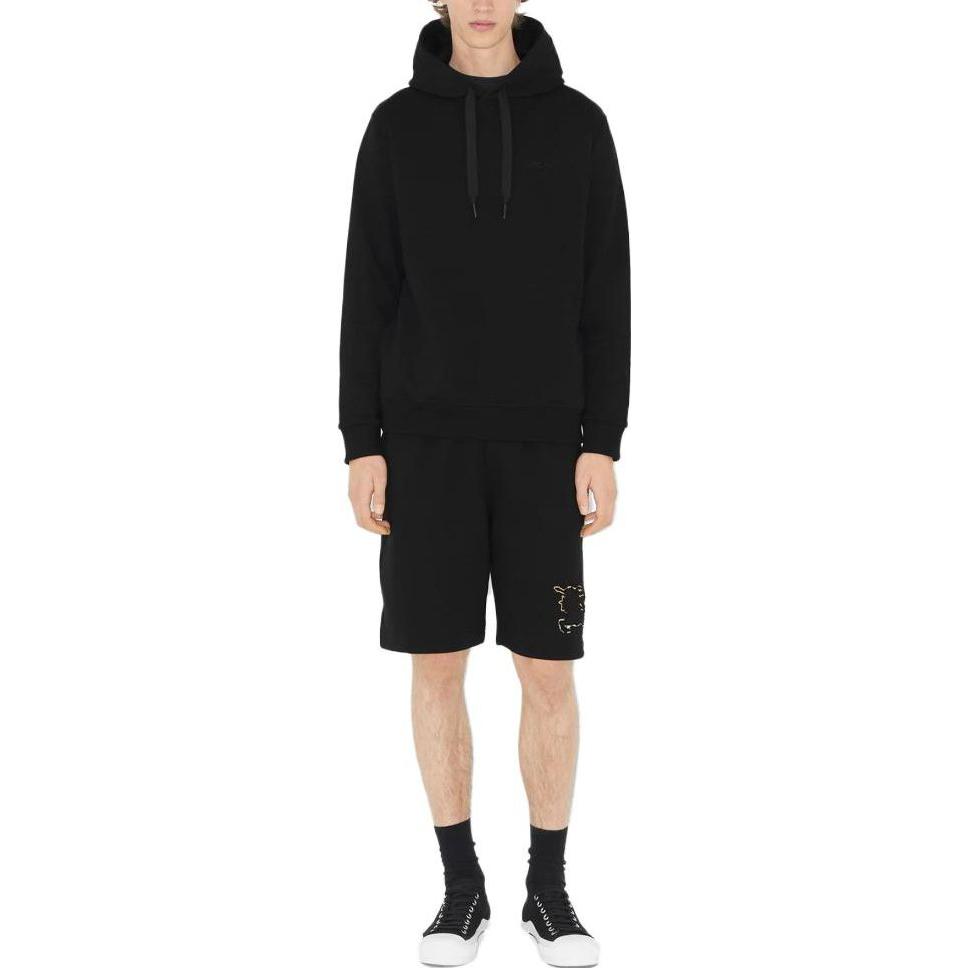 Burberry SS23  Solid Color Hoodie with Drawstring Black 80727131 圖 4