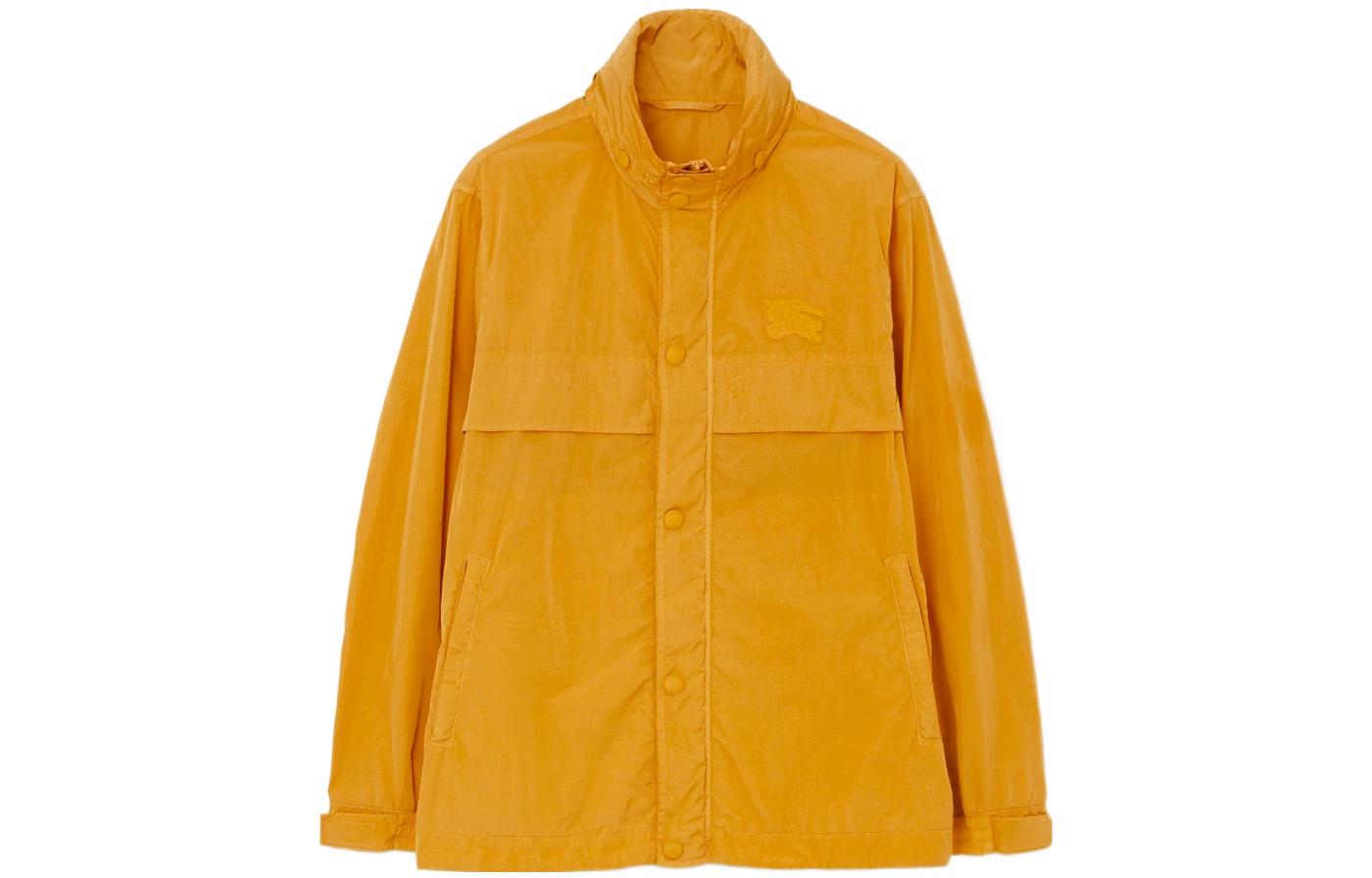 Burberry SS23  Solid Color Nylon Jacket with Equestrian Patch in Marigold Yellow. 80655571 圖 2