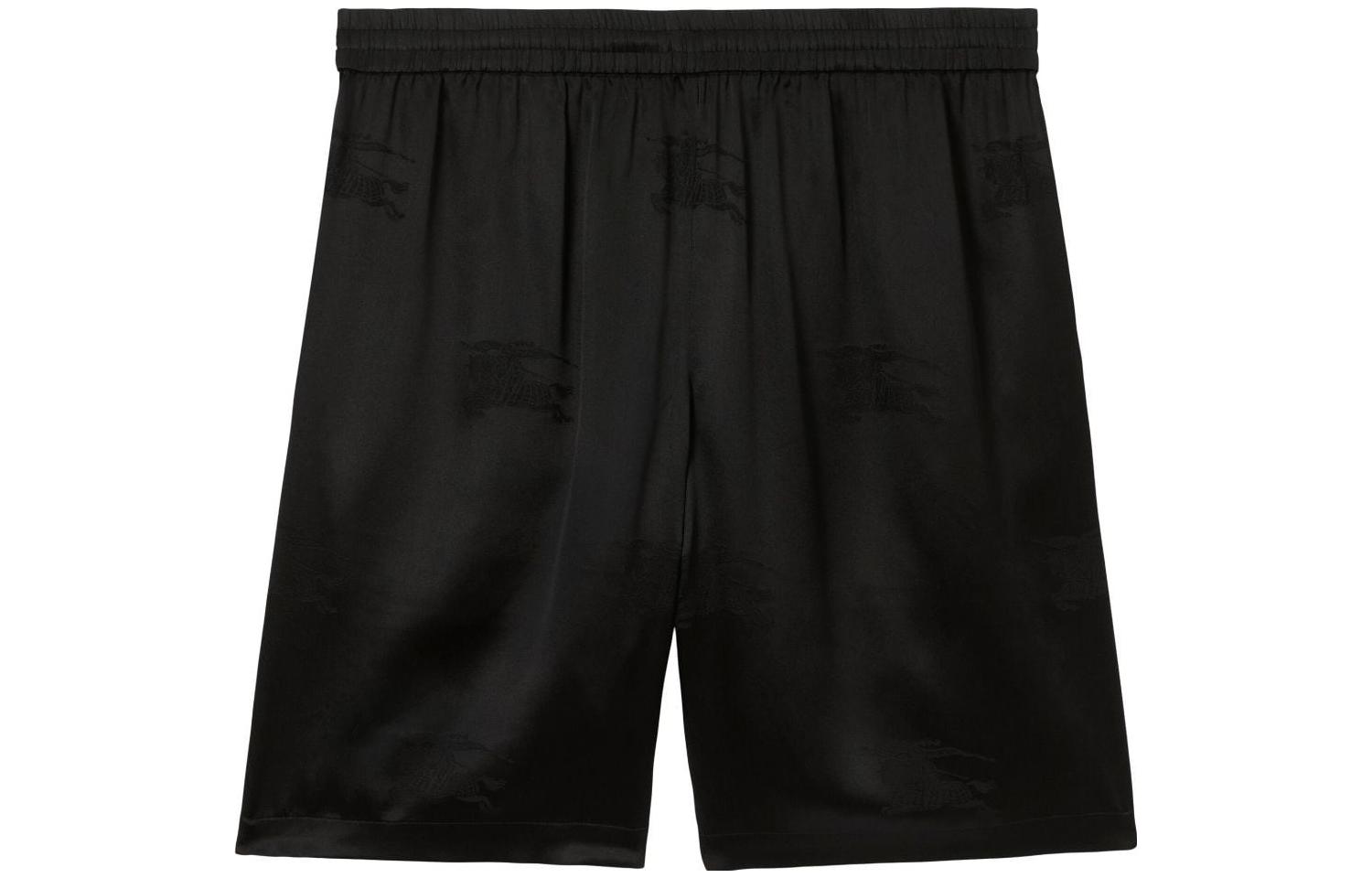 Burberry SS23  Solid Color Straight Casual Shorts Black 80717011