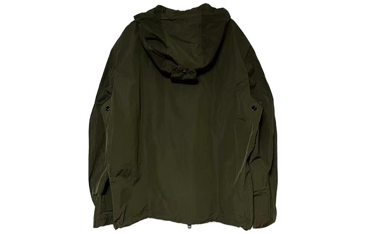 Burberry SS23  Solid Color Zip-Up Hooded Jacket Green 80469781 圖 3