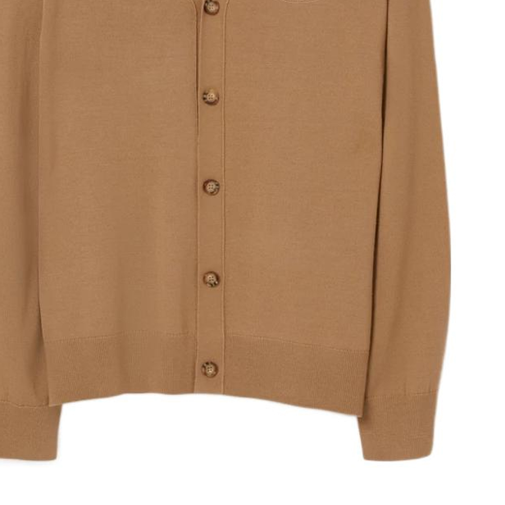 Burberry SS23  Solid Embroidered Wool Sweater Camel Color 80655941 圖 7