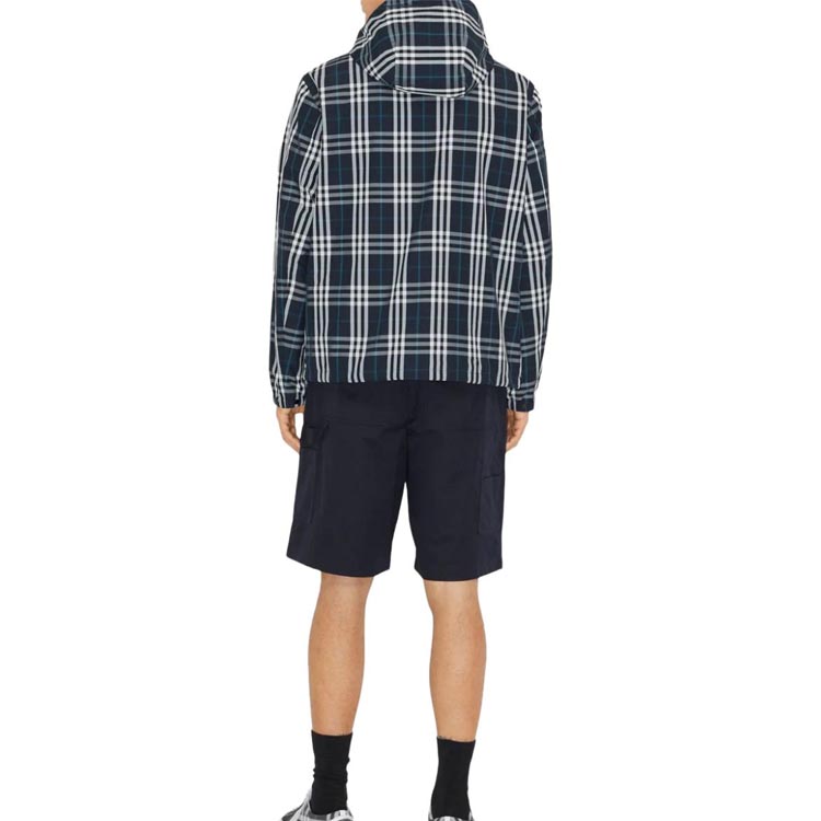 Burberry SS23  Solid Navy Straight-Leg Utility Shorts with Pockets. 8072941 圖 4