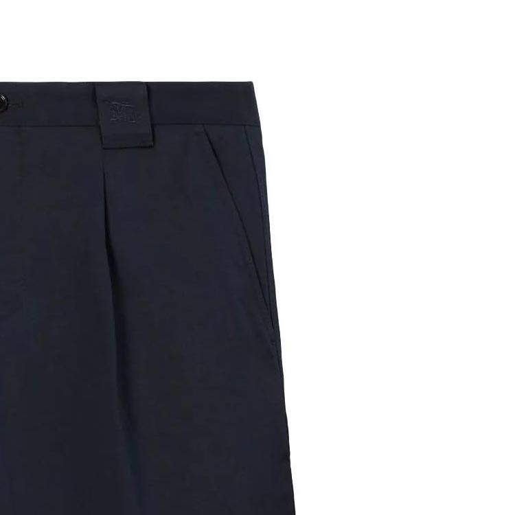 Burberry SS23  Solid Navy Straight-Leg Utility Shorts with Pockets. 8072941 圖 7