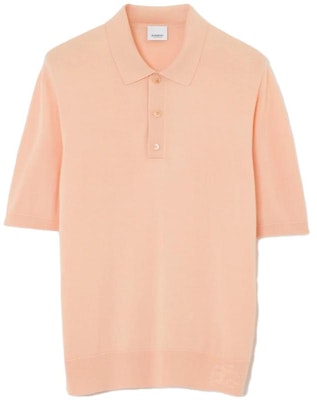Burberry SS23 Solid Peach Pink Polo Shirt with Collar. 80713751 Buy Burberry SS23 Solid Peach Pink Polo Shirt with Collar. 80713751
