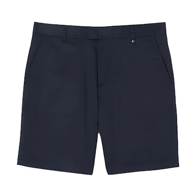 Burberry SS23 Solid Straight-Cut Casual Shorts Coal Blue. 80551861