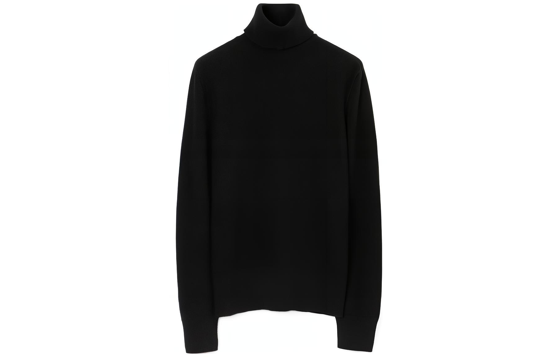 Burberry SS23  Solid Turtleneck Knitted Long Sleeve Sweater. 80718561