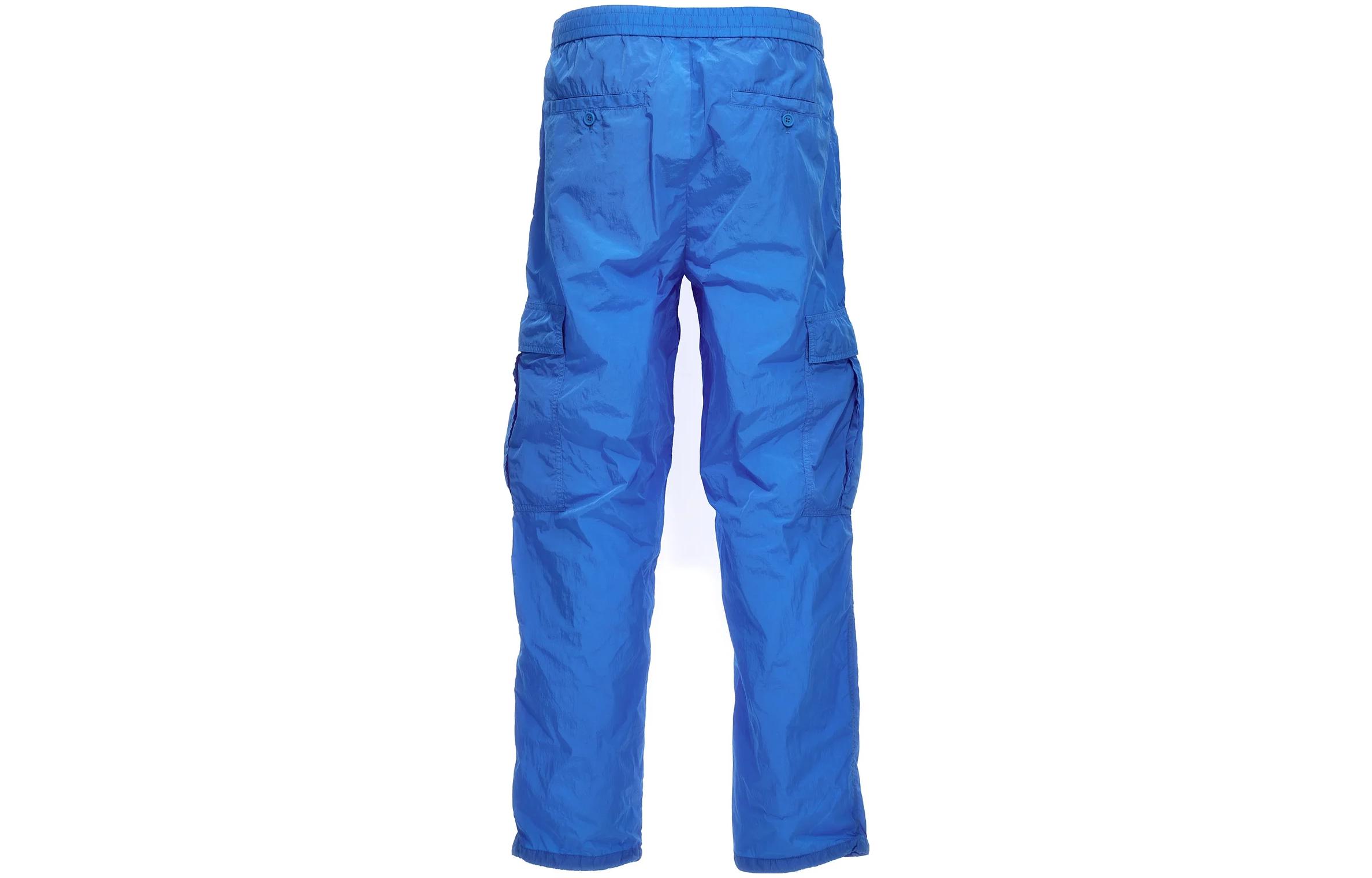 Burberry SS23  Straight-Leg Cargo Pants Blue Mid-Rise Solid Color 80655611 圖 3