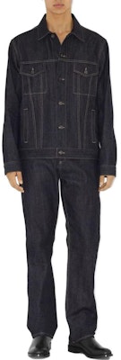 Burberry 2023春夏直筒拉链靛蓝牛仔裤。 80715571 Lookbook Burberry 2023春夏直筒拉链靛蓝牛仔裤。 80715571