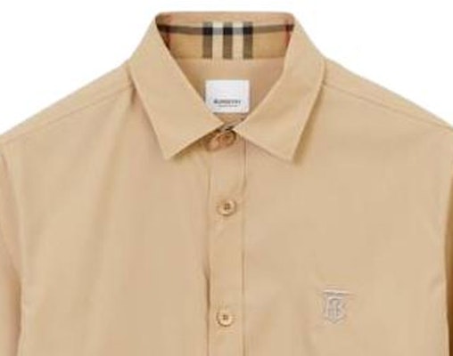 Camisa Burberry SS23 Stretch con Logo de Caballero Ecuestre en Camel. 80666221 Shop Camisa Burberry SS23 Stretch con Logo de Caballero Ecuestre en Camel. 80666221