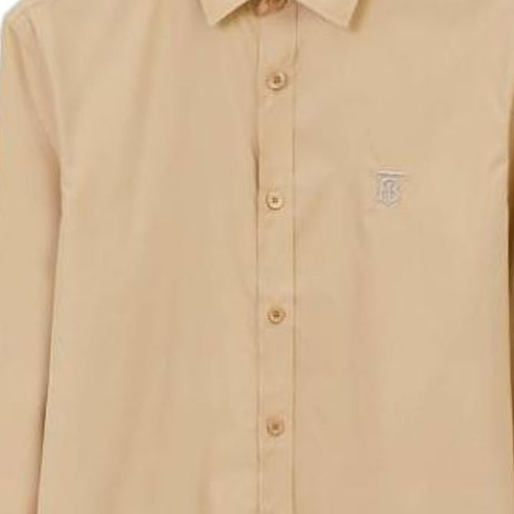 Details for Camisa Burberry SS23 Stretch con Logo de Caballero Ecuestre en Camel. 80666221