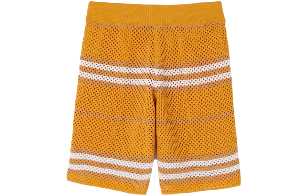 Burberry SS23  Striped Knit Shorts Marigold Yellow. 80658951