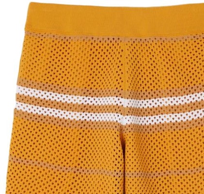 Burberry SS23 Seluar Pendek Rajutan Berjalur Kuning Marigold. 80658951 Details for Burberry SS23 Seluar Pendek Rajutan Berjalur Kuning Marigold. 80658951