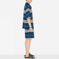Purchase Burberry SS23 條紋網眼休閒短褲 - 深海軍藍 80678861