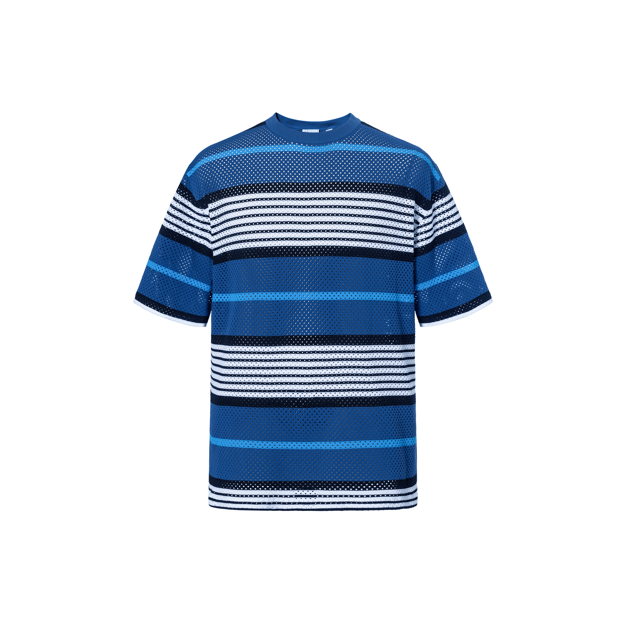 Burberry SS23  Striped Print Crewneck Short Sleeve T-Shirt Blue 80678841 圖 2