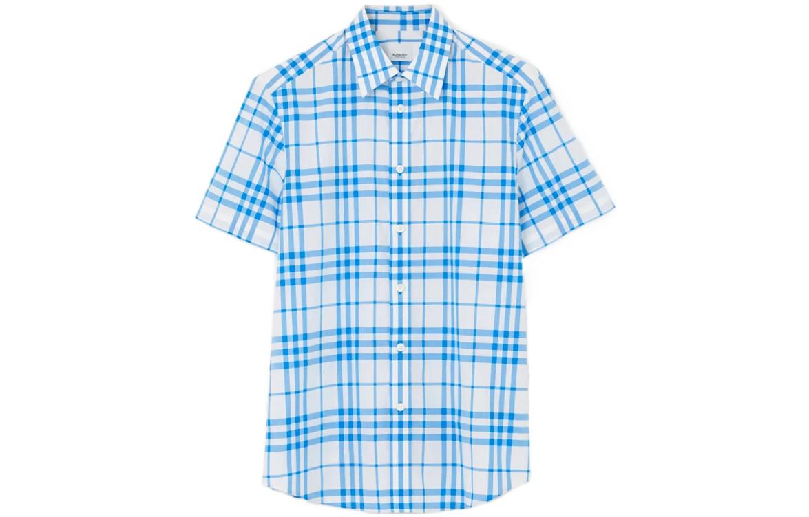 Burberry SS23  Striped Print Short-Sleeve Shirt Off-White 80690481