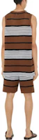 Lookbook Burberry SS23 Striped Printed Mid-Rise Casual Shorts Dark Birch Brown 80678871