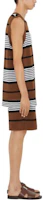 Details for Burberry SS23 Striped Printed Mid-Rise Casual Shorts Dark Birch Brown 80678871