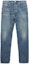 Order Burberry SS23 Tapered Distressed Button Pocket Jeans Blue 80715471