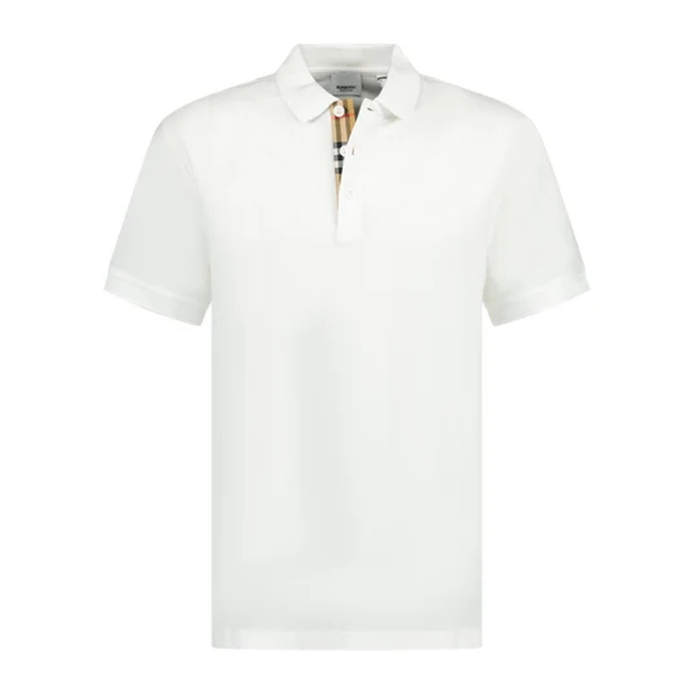 Burberry SS23  White Casual Plain Short Sleeve Polo Shirt. 80675831