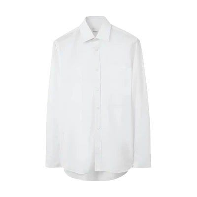 Burberry SS23 White Cotton Single-Breasted Shirt 80659761