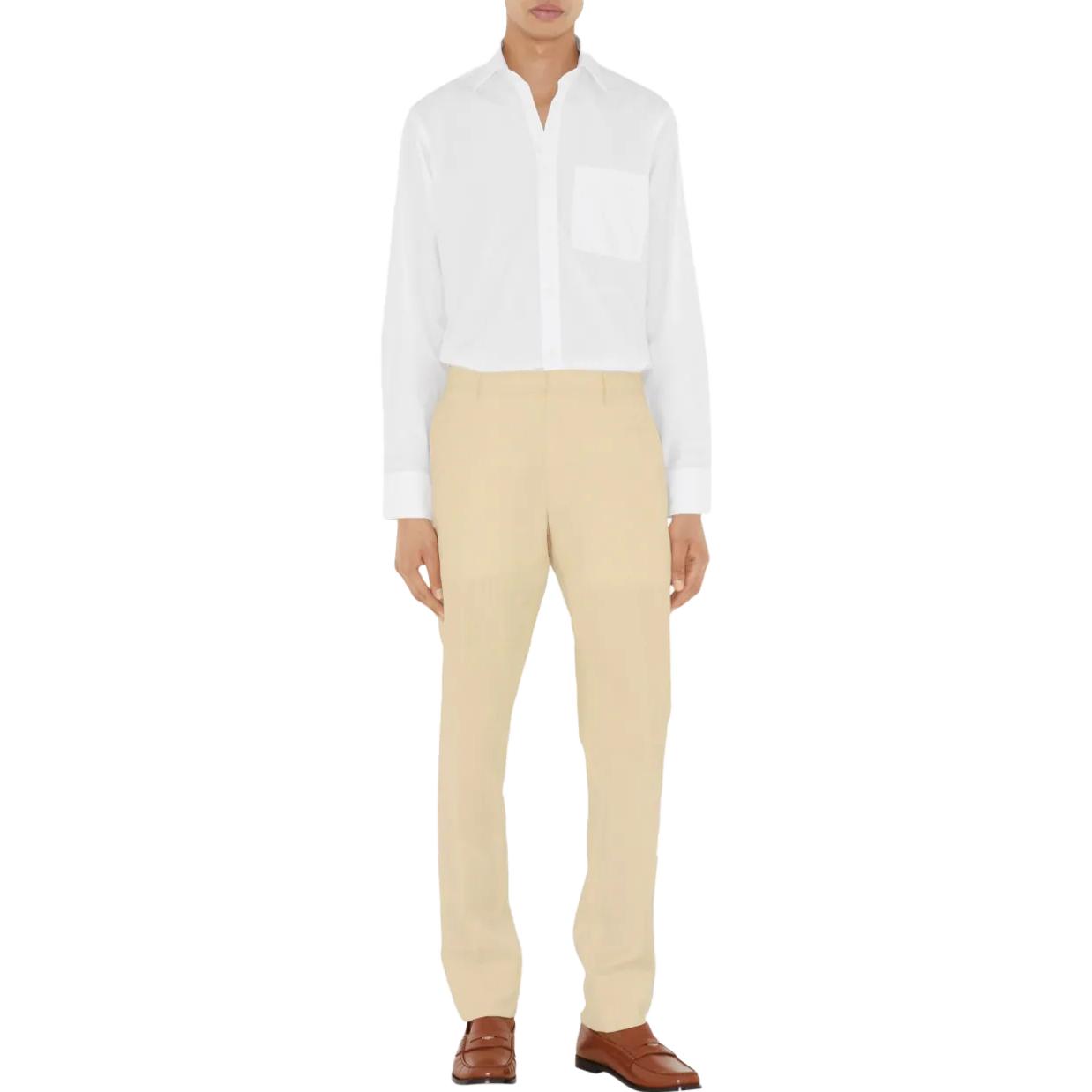 Burberry SS23  White Cotton Single-Breasted Shirt 80659761 圖 3