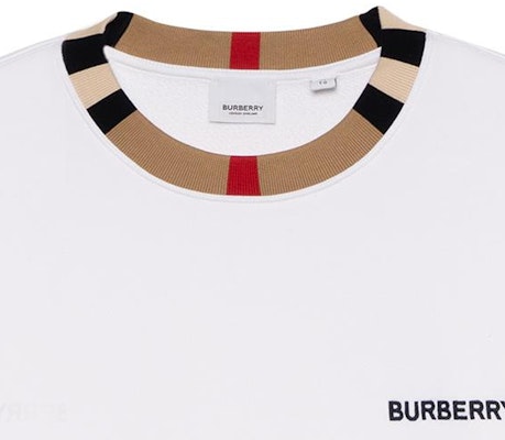 Burberry SS23 白色長袖圓領印花標誌衛衣 80695311 Shop Burberry SS23 白色長袖圓領印花標誌衛衣 80695311