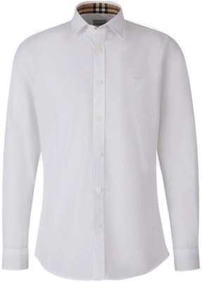 Burberry SS23 White Logo Embroidered Single-Breasted Shirt. 80523691 Order Burberry SS23 White Logo Embroidered Single-Breasted Shirt. 80523691
