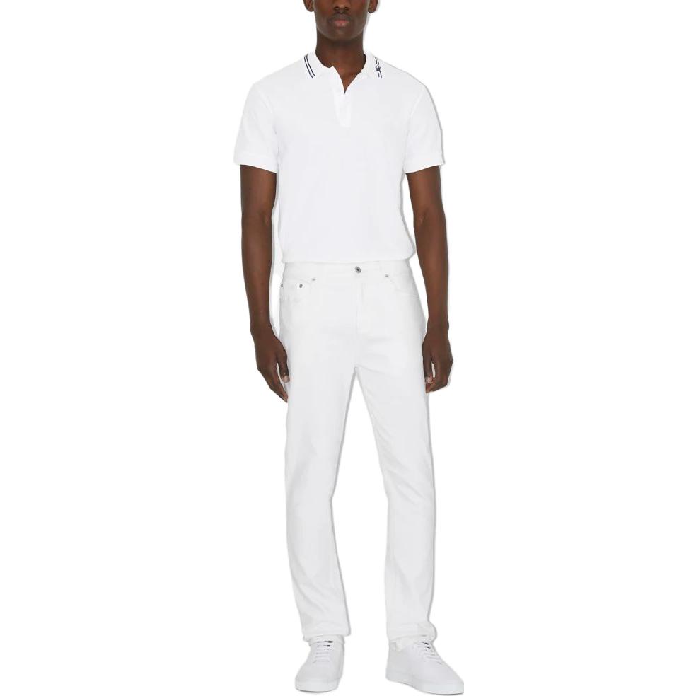 Burberry SS23  White Solid Button-Down Straight-Cut Polo Shirt. 80707741 圖 5