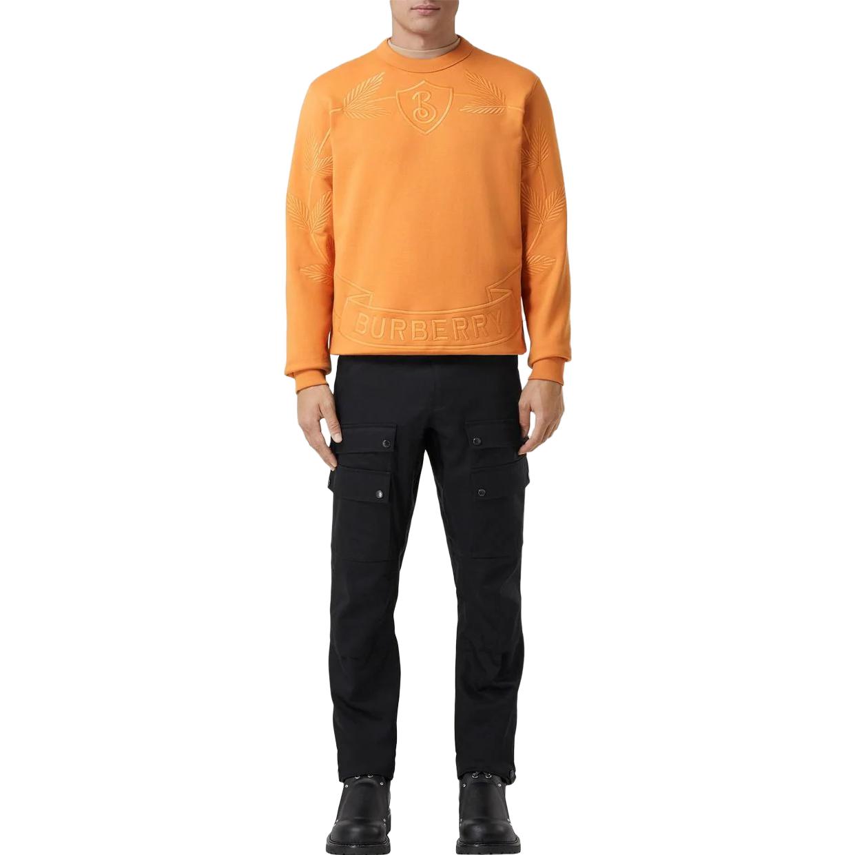 Burberry SS23  Yellow Crewneck Loose Fit Letter Print Sweatshirt 8063202 圖 3
