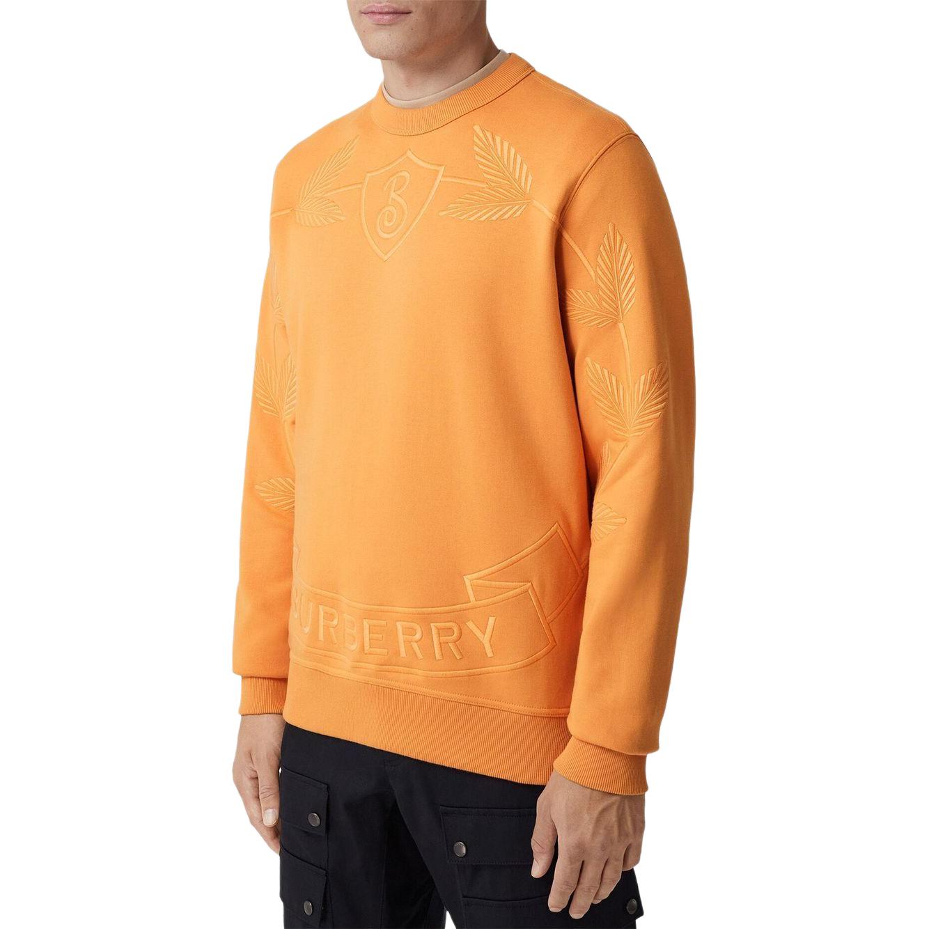 Burberry SS23  Yellow Crewneck Loose Fit Letter Print Sweatshirt 8063202 圖 4