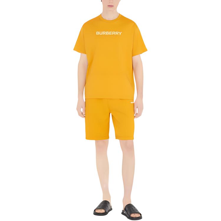 Burberry SS23  Yellow Elastic Waist Letter Print Casual Shorts. 80654411 圖 3