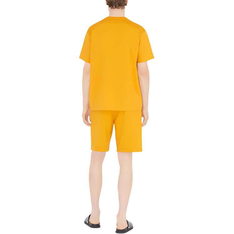 Burberry SS23  Yellow Elastic Waist Letter Print Casual Shorts. 80654411 圖 4