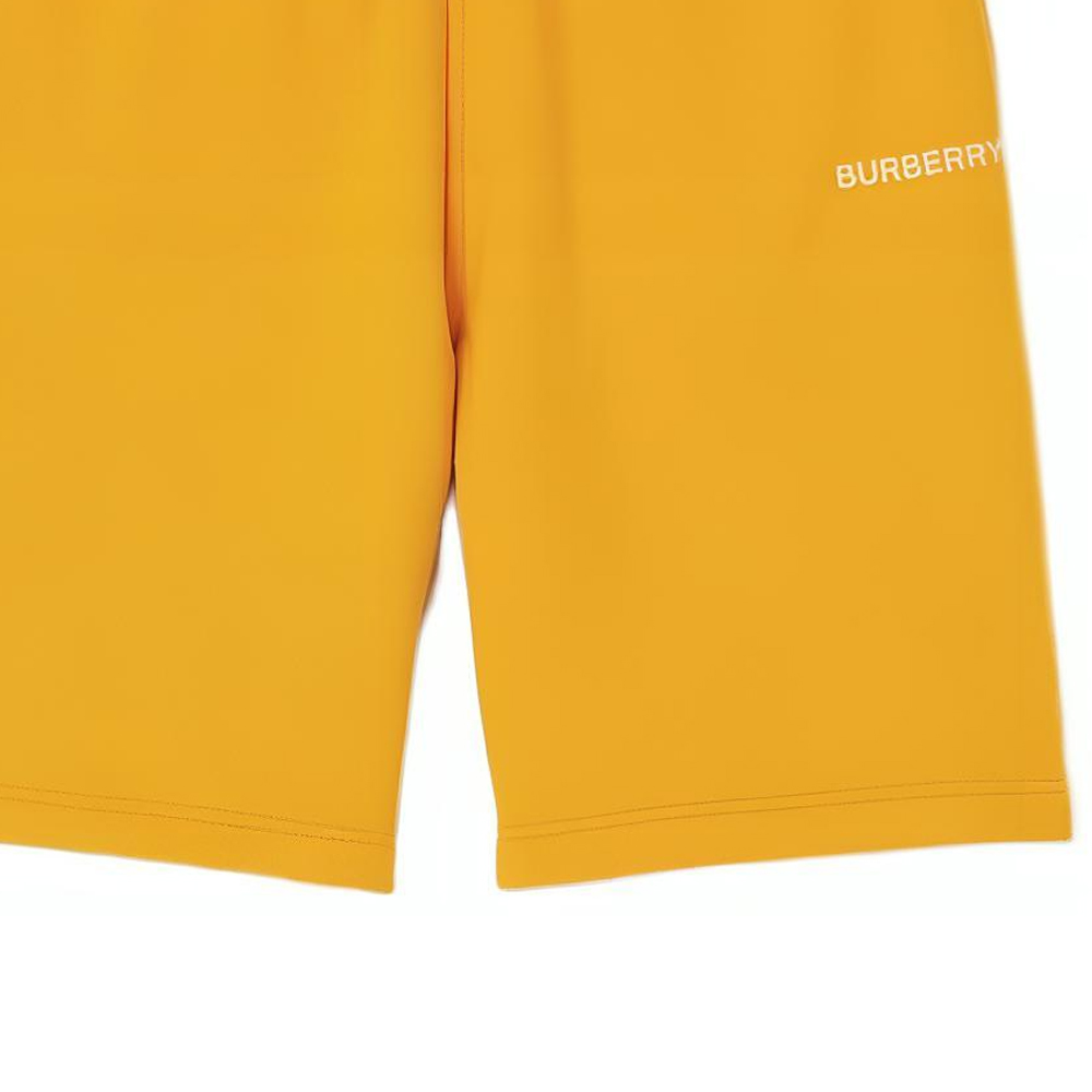 Burberry SS23  Yellow Elastic Waist Letter Print Casual Shorts. 80654411 圖 7