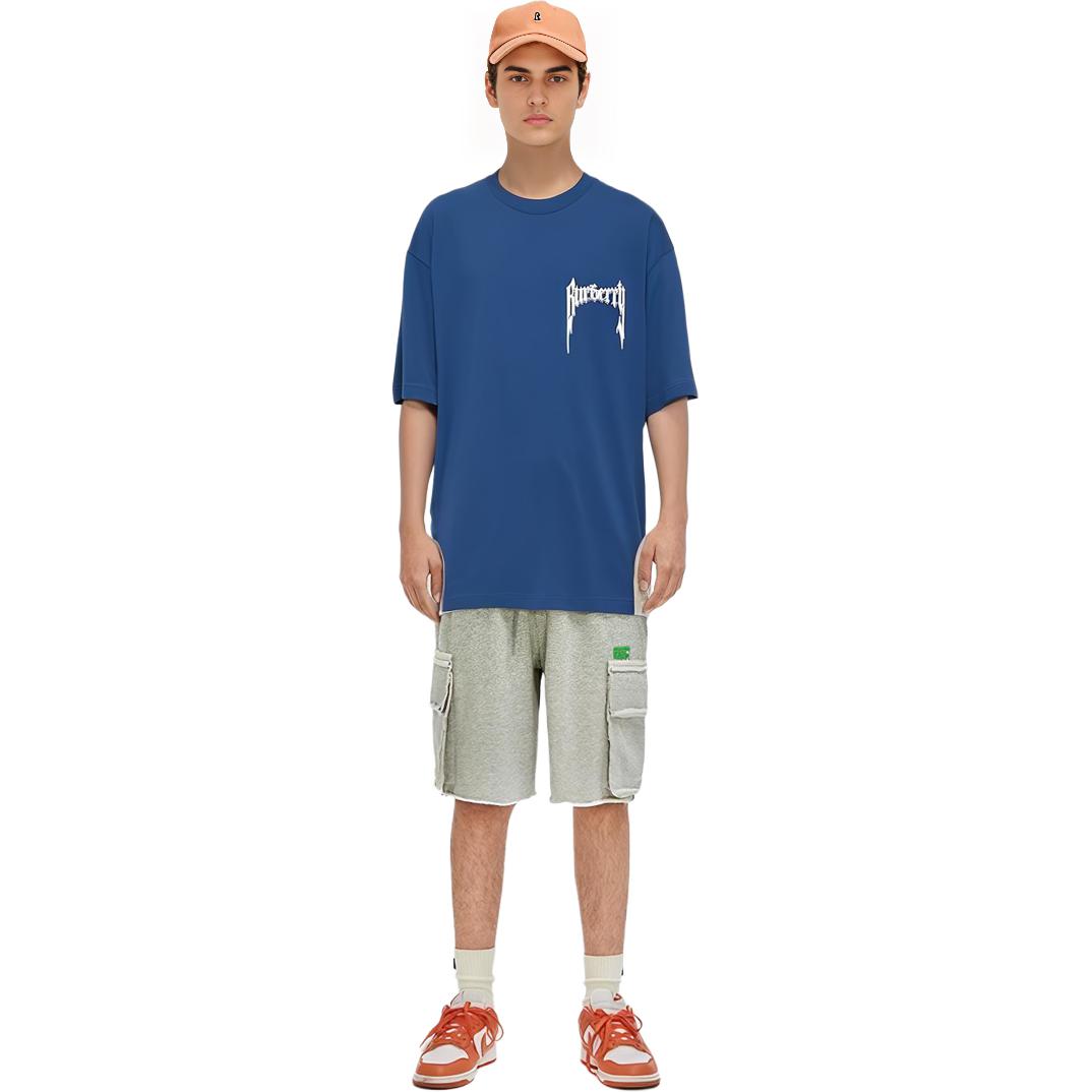 Burberry SS23 Alphabet Logo Printed Crewneck Blue Short Sleeve  T-Shirt 80701311 圖 3