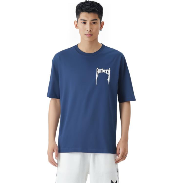 Burberry SS23 Alphabet Logo Printed Crewneck Blue Short Sleeve  T-Shirt 80701311 圖 6