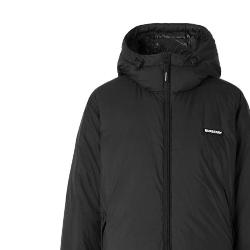 Burberry SS23 Alphabet Print Hooded Cotton Jacket  Black 80581381 圖 6